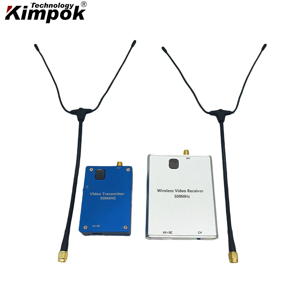 500Mhz 2W FPV VTX FM Transmisor de vídeo inalámbrico Transmisor y receptor de largo alcance Enlace de vídeo