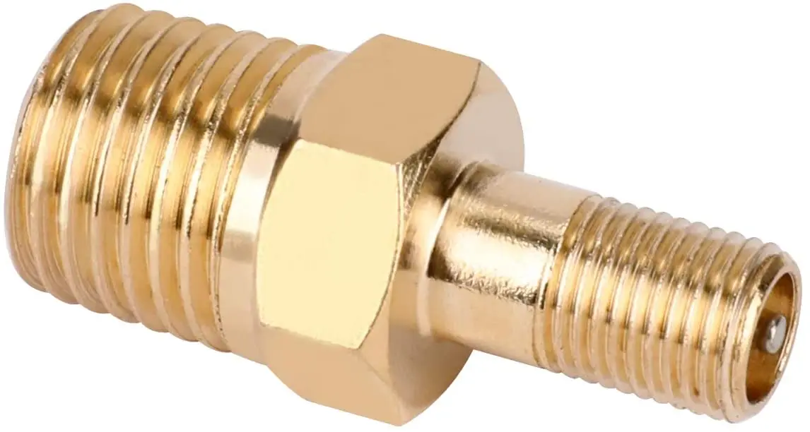 Válvula de llenado del tanque del compresor de aire NPT Schrader Válvula de llenado del tanque de latón Tanque Schrader 1/4 NPT 1/8NPT Válvula de cobre