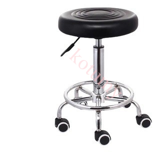 Стул парикмахерский Круглый с регулировкой высоты и колесами