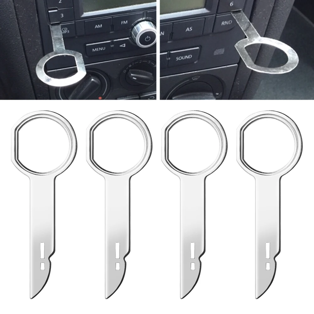 Teclas de extracción de Radio estéreo de coche, herramienta de CD para Audi A4, A3, B6, B8, VW Passat B5, B7, Skoda Octavia A7, A5