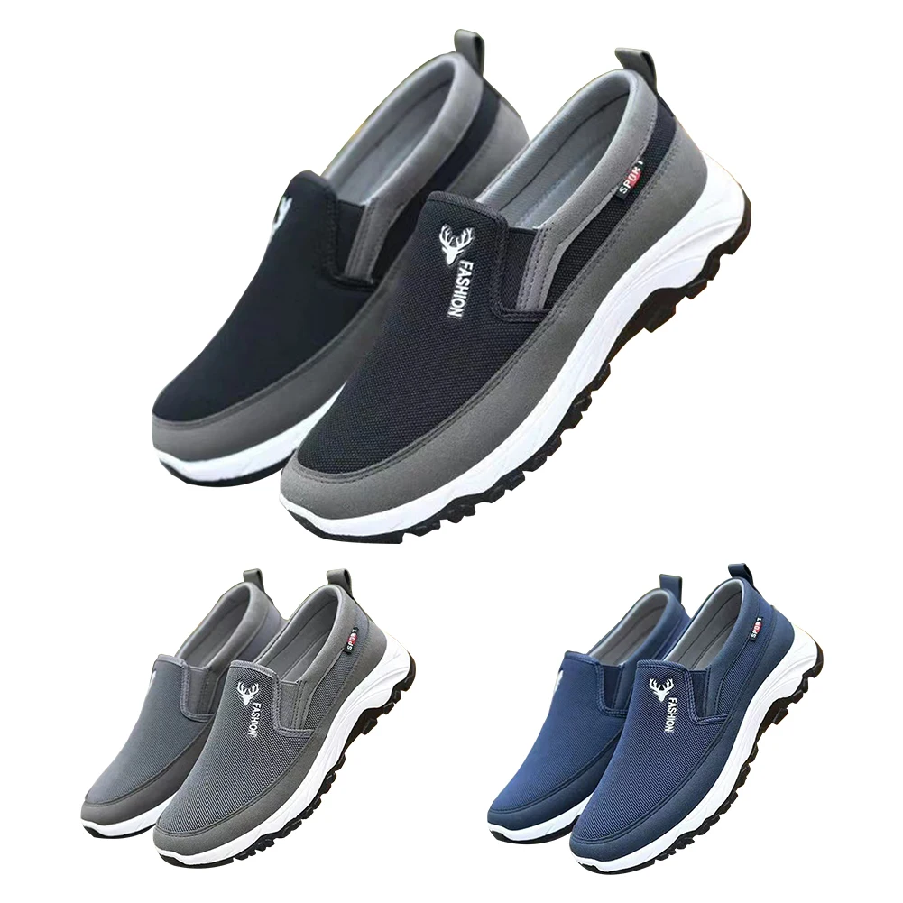 Orthopädische Reise-Plimsolls für Herren, atmungsaktiv, lässig, rutschfest, bequem, für Outdoor-Aktivitäten, Wandern, Spazierengehen