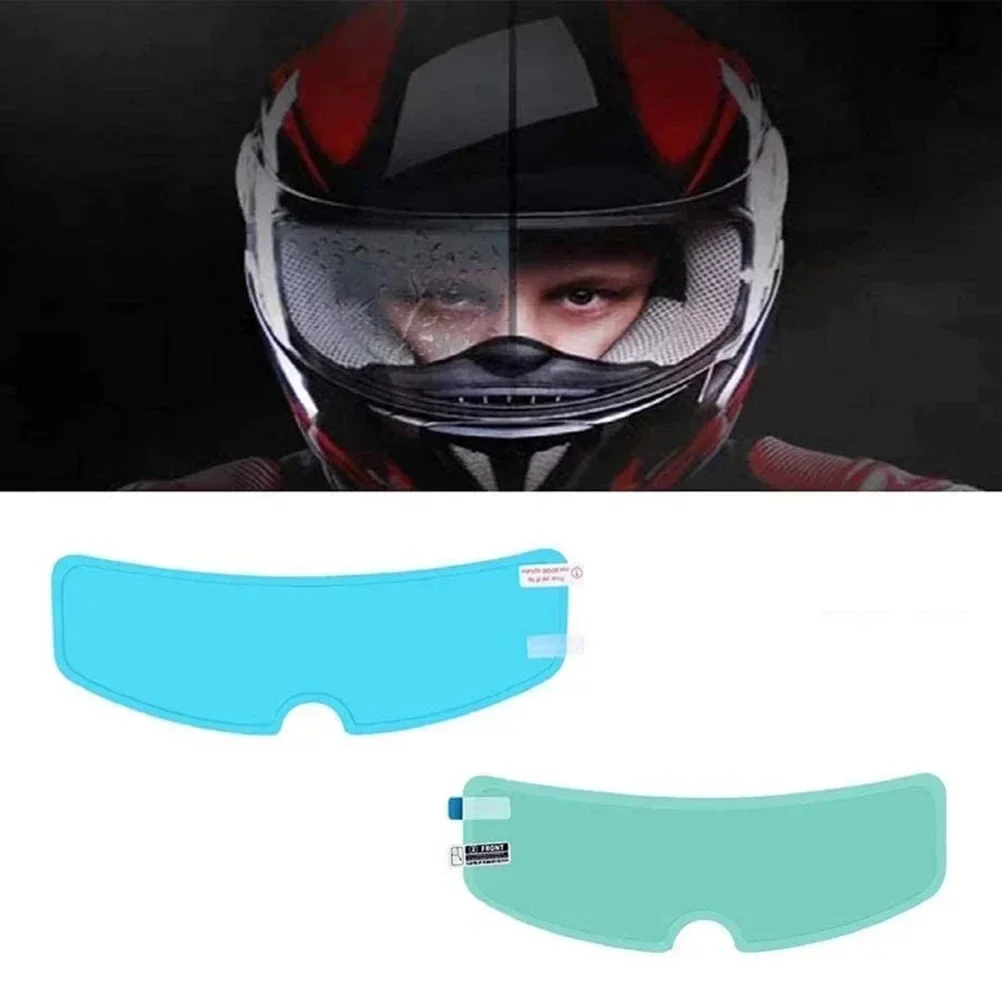 Regen- und Antibeschlagfolie für Motorradhelme – langlebiger, transparenter Aufkleber mit Nano-Beschichtung für Motorradzubehör