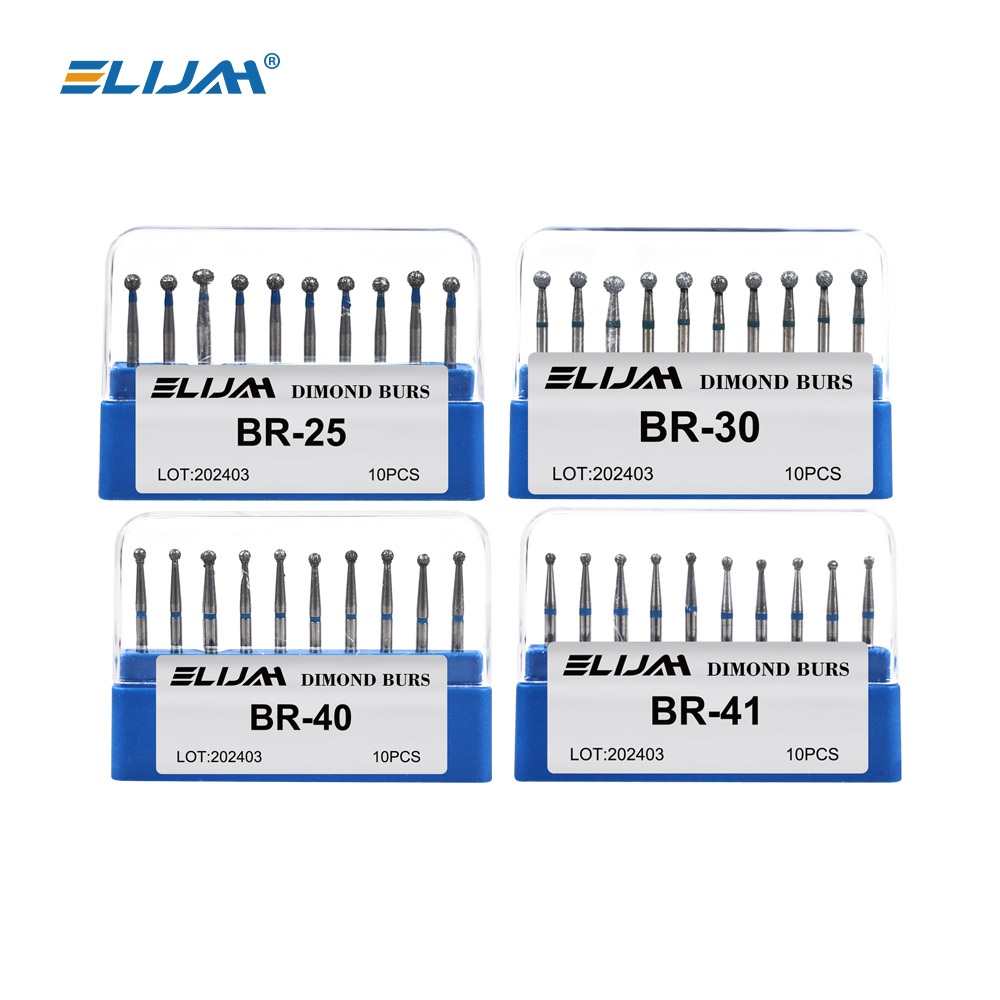 1 Box Dental Diamond Bur Multiple Model Optional Fit For Dental High Speed Handpiece Dental Instrument Tool BR TR Series