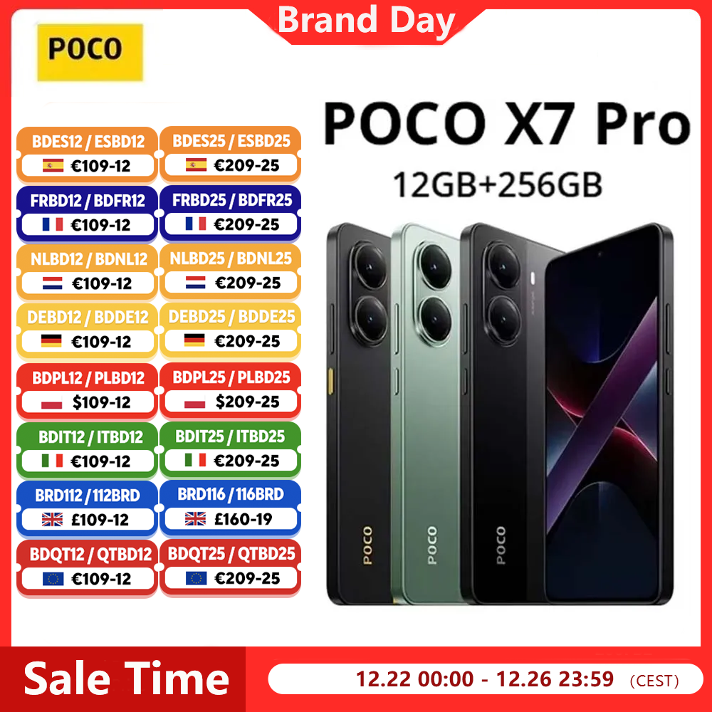 【Marca +】POCO X7 Pro Smartphone Dimensity 8400-Ultra 6000mAh 90W HyperCharge Pantalla AMOLED de 6,67" NFC Xiaomi HyperOS 2