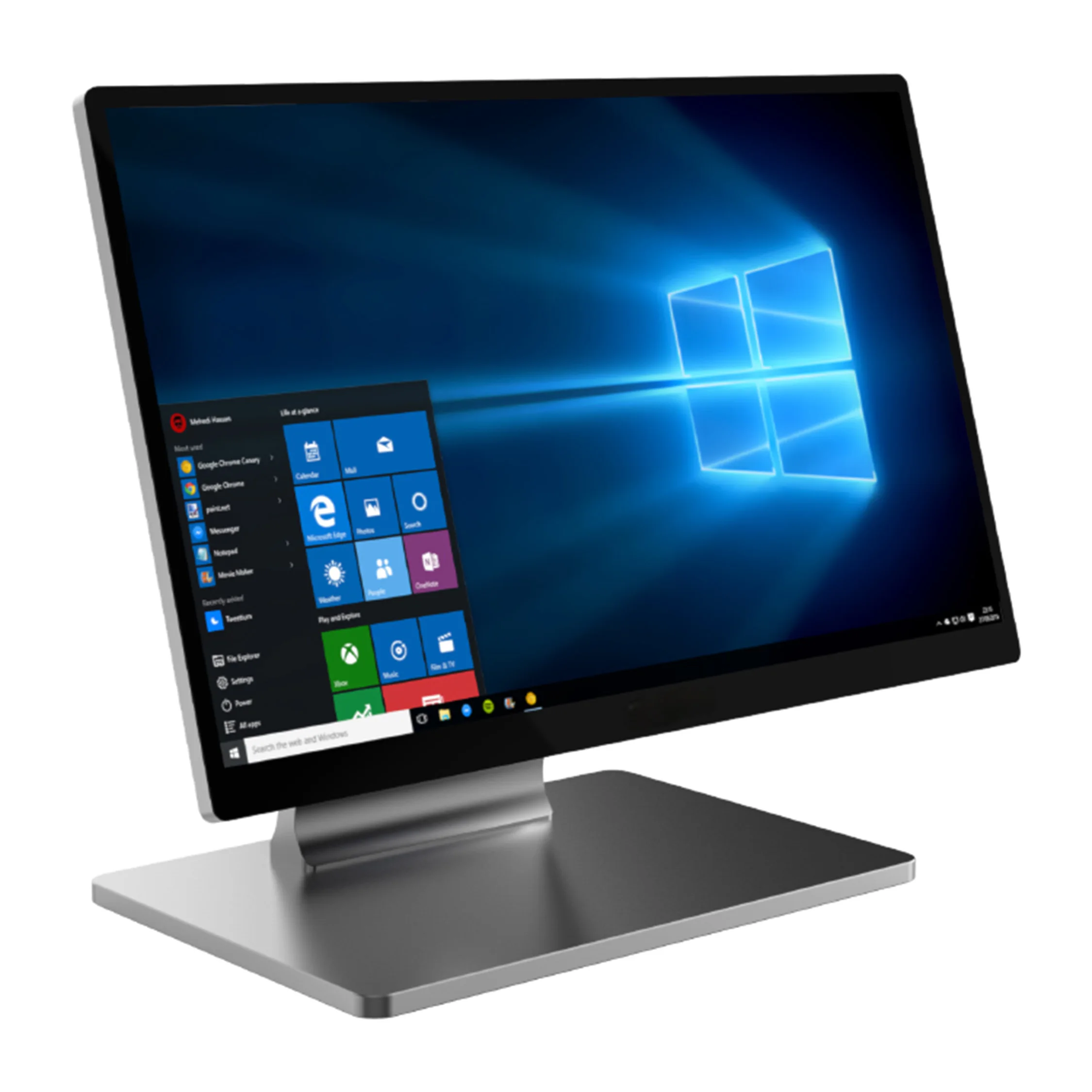 JEESTON 15,6 pollici Windows I5 4th 8G 128G Registratore di cassa Touch screen in lega di alluminio All in one Terminale POS Windows
