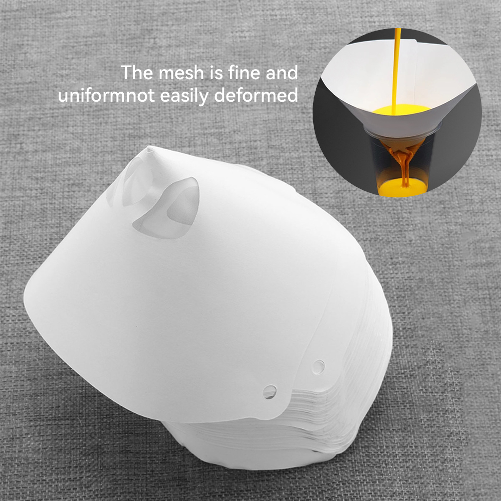 10/20/50/100Pcs Paint Filter Paper Car Paint Spray Mesh Paper Filter Funnel Strainer Disposable Conical Straining Funnel