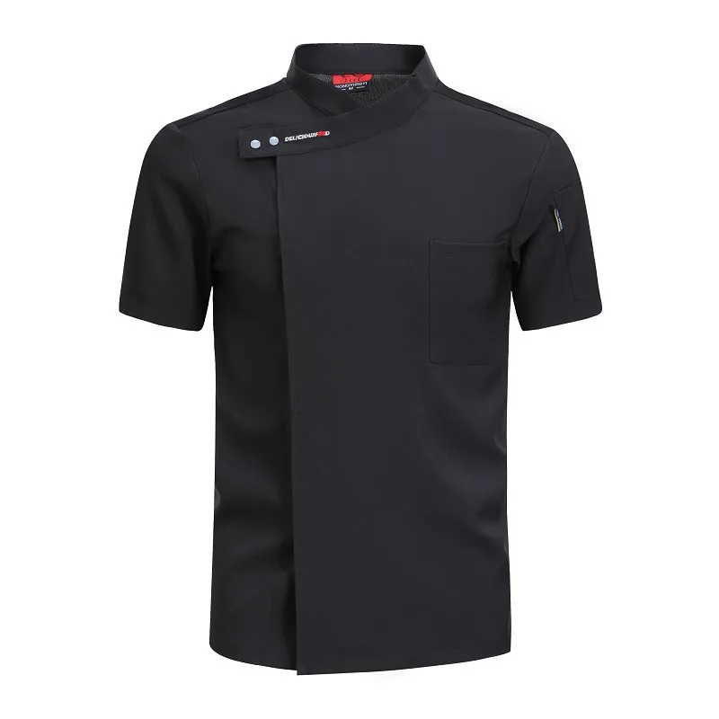 เสื้อเชฟขนมอบแจ็กเก็ตทำอาหารเสื้อ pakaian memasak บริการด้านอาหารชุดพนักงานเสริฟในครัวโรงแรมบริกรชุดยูนิฟอร์มร้านอาหาร
