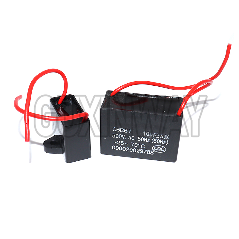 Condensador CBB61 450V Condensador de arranque de ventilador 450V Condensadores de ventilador 1UF/1,2UF/1,5UF/2UF/2,5UF/3UF/4UF/5UF/6UF/10UF