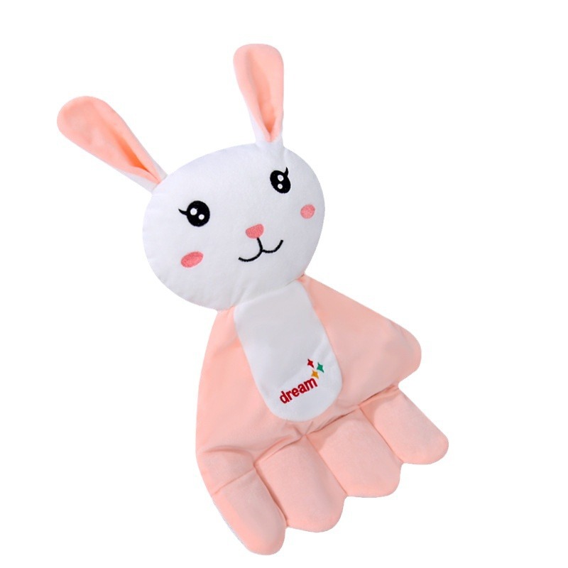 Boneca dos desenhos animados travesseiro do bebê calmante palma anti sorriso travesseiro de dormir do bebê macio recém-nascido cama bebês acessórios