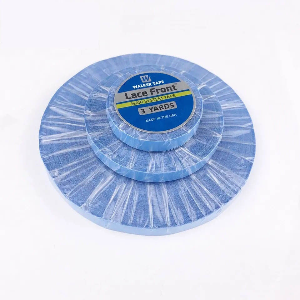 ヘアエクステンション用両面粘着テープ,青いレースのかつら,スーパーヘア,1ロール,3ヤード,12ヤード,36ヤード