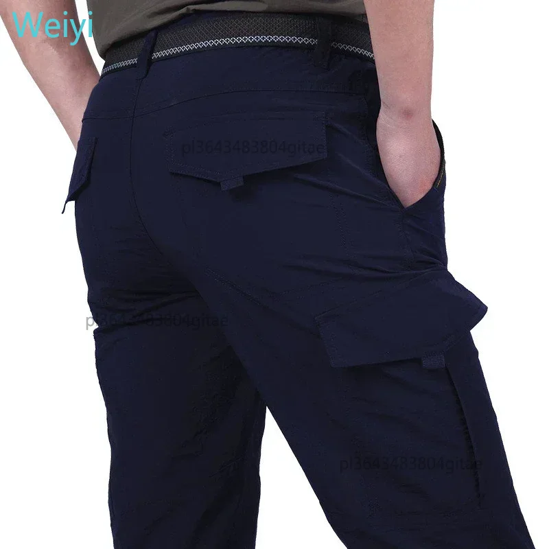Pantalon Cargo tactique imperméable d'extérieur pour hommes, respirant, décontracté, militaire, Long, séchage rapide, été