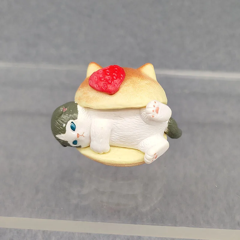 Burger Cat Blind Box Koty Figurka akcji Model zabawkowy Ozdoby Dekoracje Prezenty urodzinowe