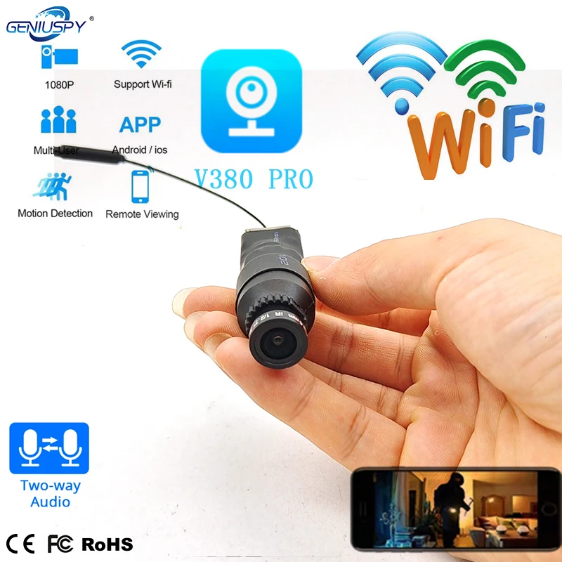 Модуль IP-камеры DIY Мини Wi-Fi Модуль Маленький V380 или ICSEE HD 3MP Беспроводная печатная плата Безопасность P2P 2-сторонняя аудиоиндустрия Smart Cloud TF