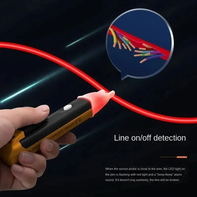 Voltage Detection Pen Electric Indicator LCD Sensor Socket Wall Non-contact Ac Voltage Detector Power Outlet Instrument 90-1000v