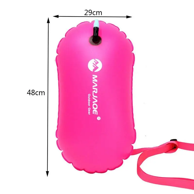Swimming pool Buoy Tow Floats Inflatable Life Saving Swim Buoy PVC Inflated Air Drying Bag Drift Bag  pool accessory Open Water