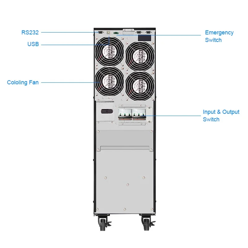 High Frequency Double Conversion Pure Sine Wave Online 10kva 15kva 20kva Ups For Each Lab And Server Simulated Sine Wave