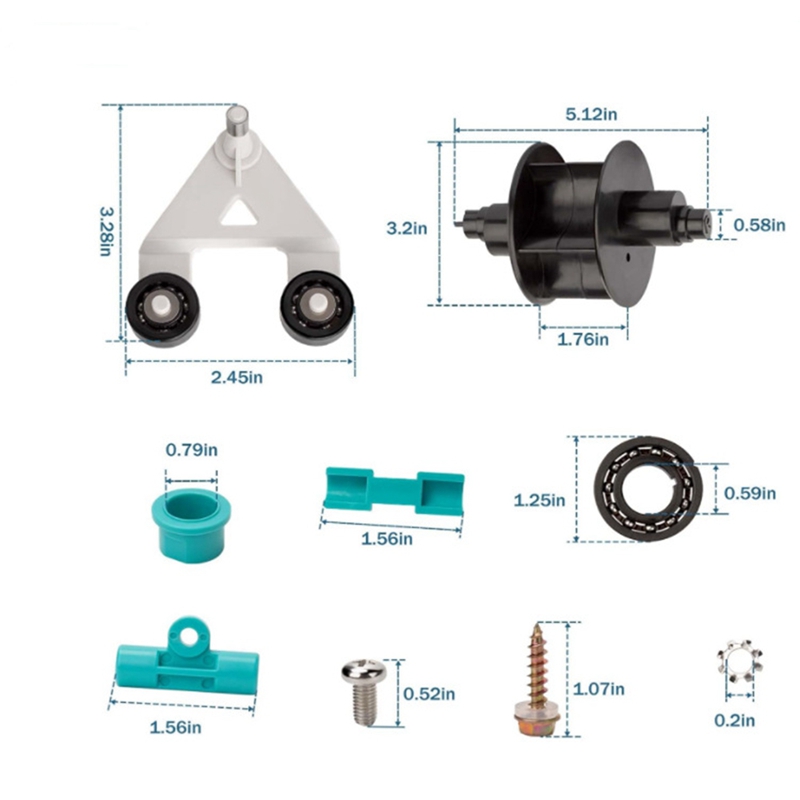 ZIZI AXV621DAT Pool Vacuum A-Frame/Turbine Kit For Hayward Aquabug Navigator Pro Wanda AXV036BP, AXV601CAT