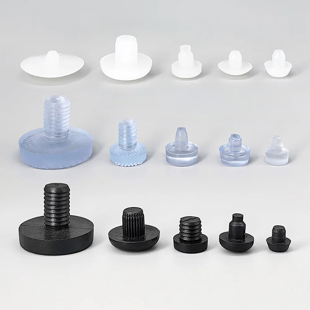 5/6/7/8/10 มม.ท่อ End CAP ปลั๊ก PVC เฟอร์นิเจอร์เท้าเล็บยาง Glide เล็บสํานักงานโต๊ะเก้าอี้ขา Protector รอบ