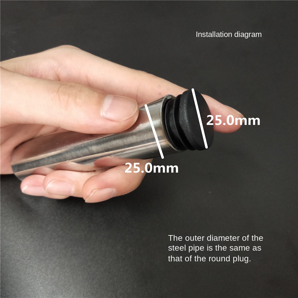 두꺼운 둥근 플라스틱 블랭킹 엔드 캡 16 19 22 25 28 30mm 의자 테이블 피트 캡 튜브 파이프 삽입 플러그 장식 먼지 커버