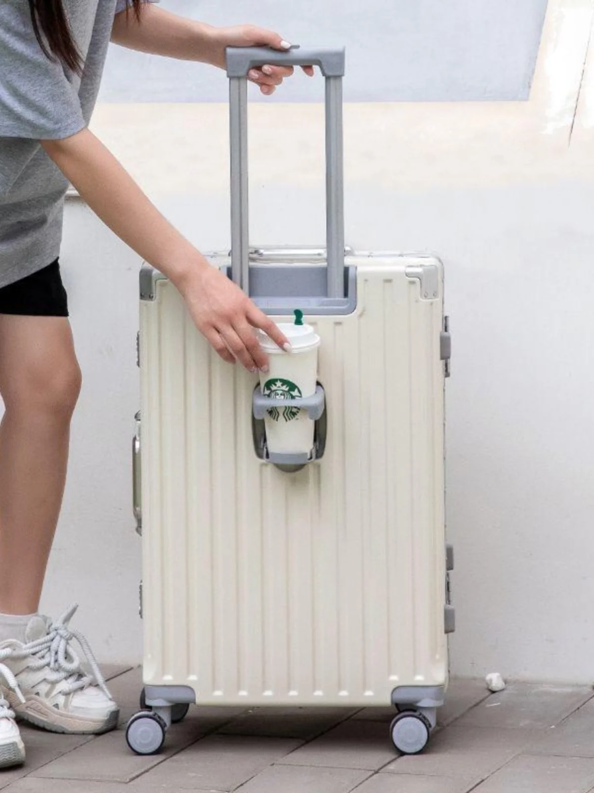 Nova Mala de Viagem Multifuncional de ande Capacidade com Estrutura de Alumínio e Fechadura de Senha para Homens, Mulheres ...