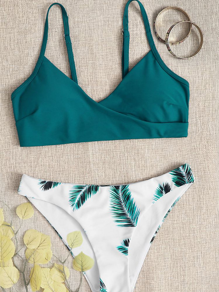 Bikini para mujer, traje de baño con estampado Floral aleatorio, conjunto de Bikini con realce, Bikini Sexy, traje de baño para mujer, ropa de playa para nadar