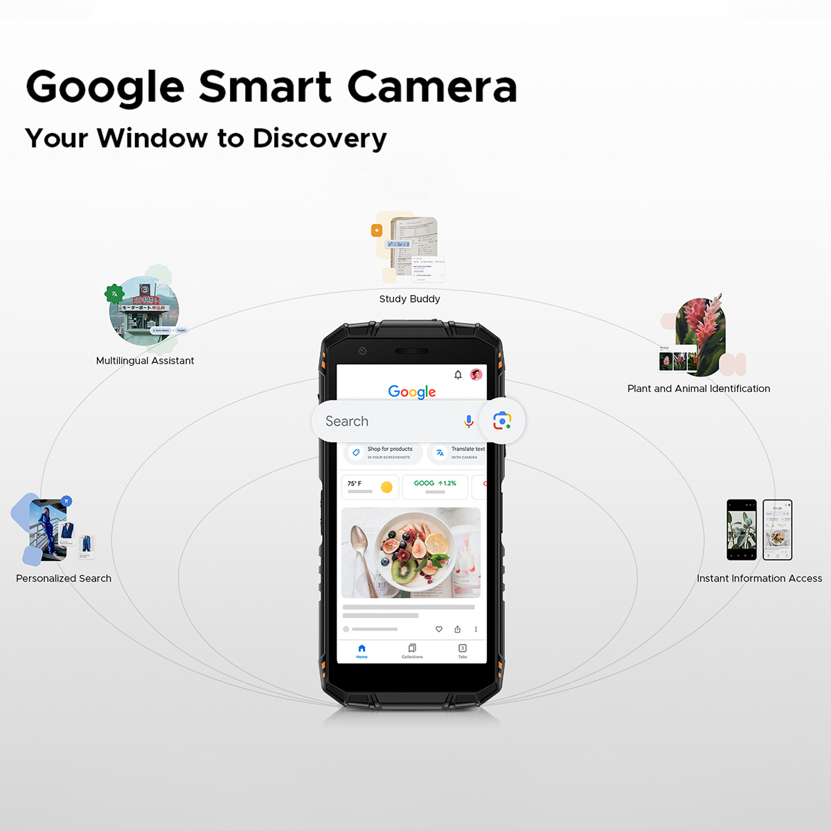 Novo smartphone ultrarresistente Doogee Fire 3 2025, 5G, 5,5" HD, 24 GB de RAM, 256 GB de ROM, telefone celular com Android 15 NFC, 8350 mAh, portátil