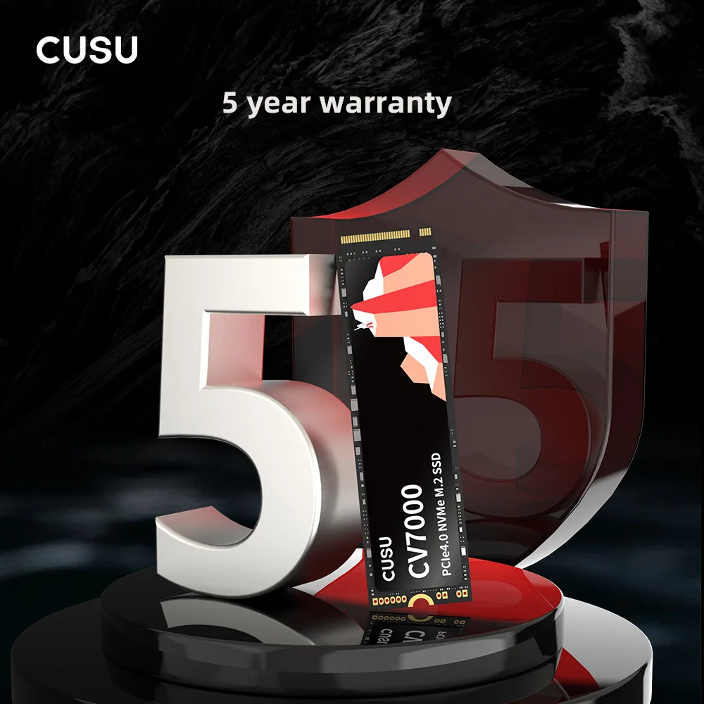 CUSU SSD 1TB 2TB M2 NVMe SSD Hard Drive M.2 PCIe4.0 x4 2280 Solid State Disk for PS5 Laptop Desktop