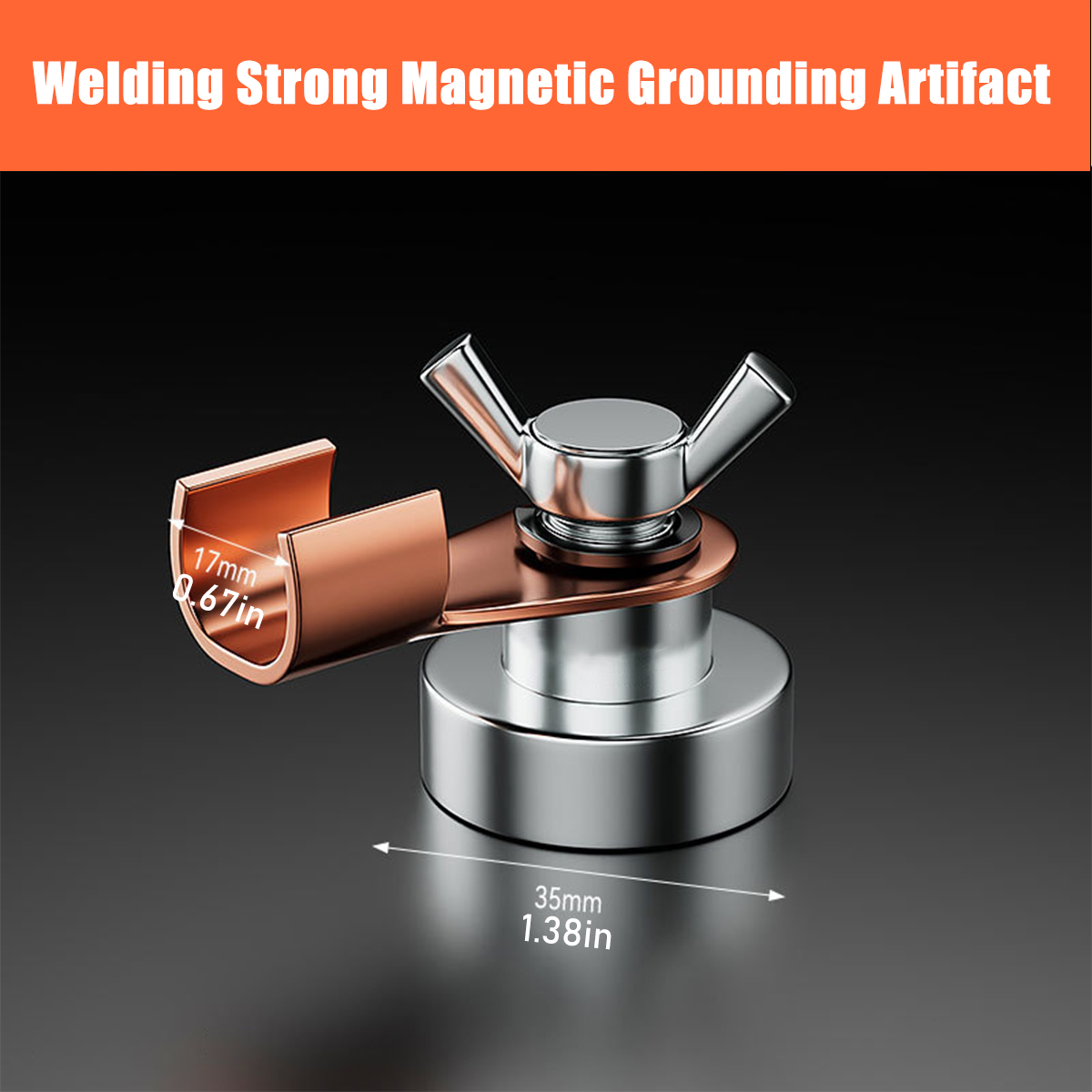 1 PC Welder Welding Strong Magnetic Grounding Tool, a Special Strong Magnetic Grounding Tool for Strong Single Head Welding