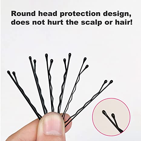 Horquillas negras para mujer, horquillas para el pelo para mujer, horquillas invisibles onduladas y rizadas, pinzas desechables para el pelo, pasador para novia, 60/120 Uds.