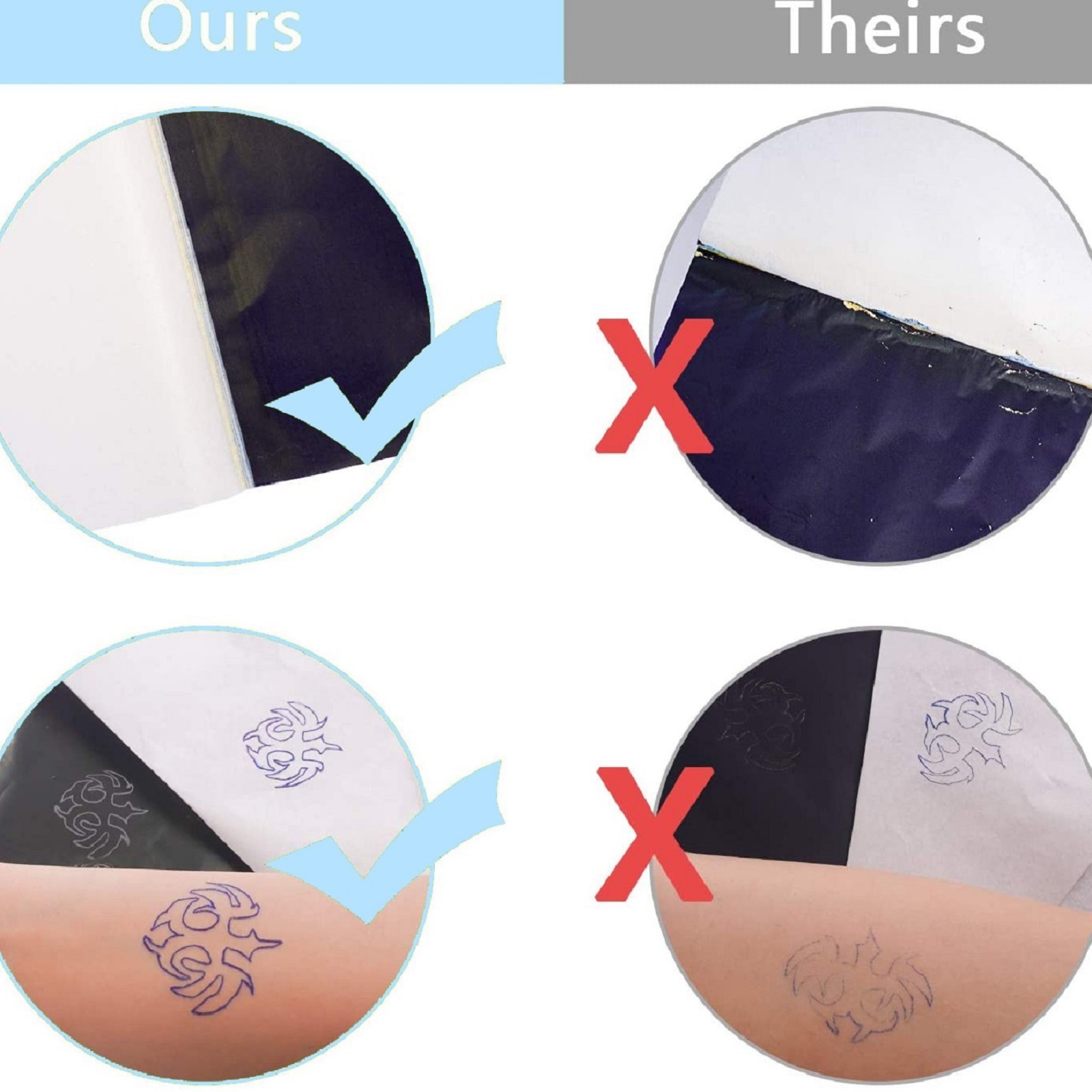 10/30/50/100 Stück POSEIDON Tattoo Transferpapier Tattoo Schablone Papier Kopierpapier Thermopapier für Tattoo Transfermaschine