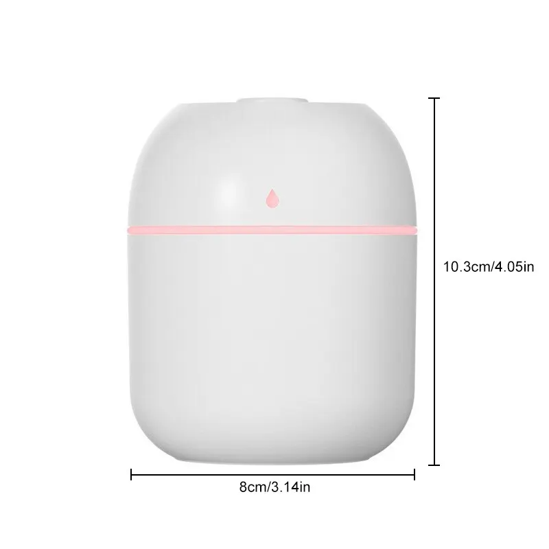 Mini Draagbare Waterdruppel Luchtbevochtiger USB Desktop Indoor Huishoudelijke Mute Luchtverneveling Luchtbevochtiger etherische olie diffuser