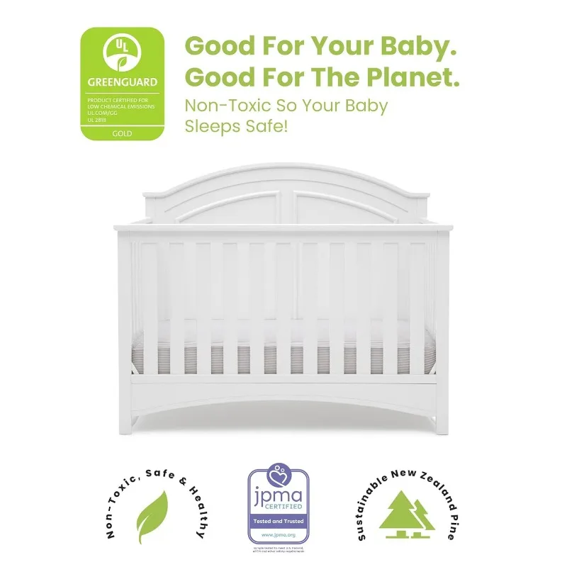 6-in-1 Convertible Crib - Greenguard Gold Certified