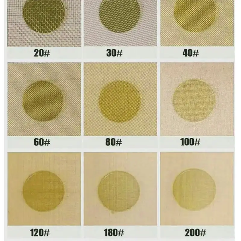 20-200M Brass Woven Wire Mesh Shielding Fabric 30x30cm/30x90cm Copper Wire Paint Filter Screen Non-magnetic Signal Screen Net