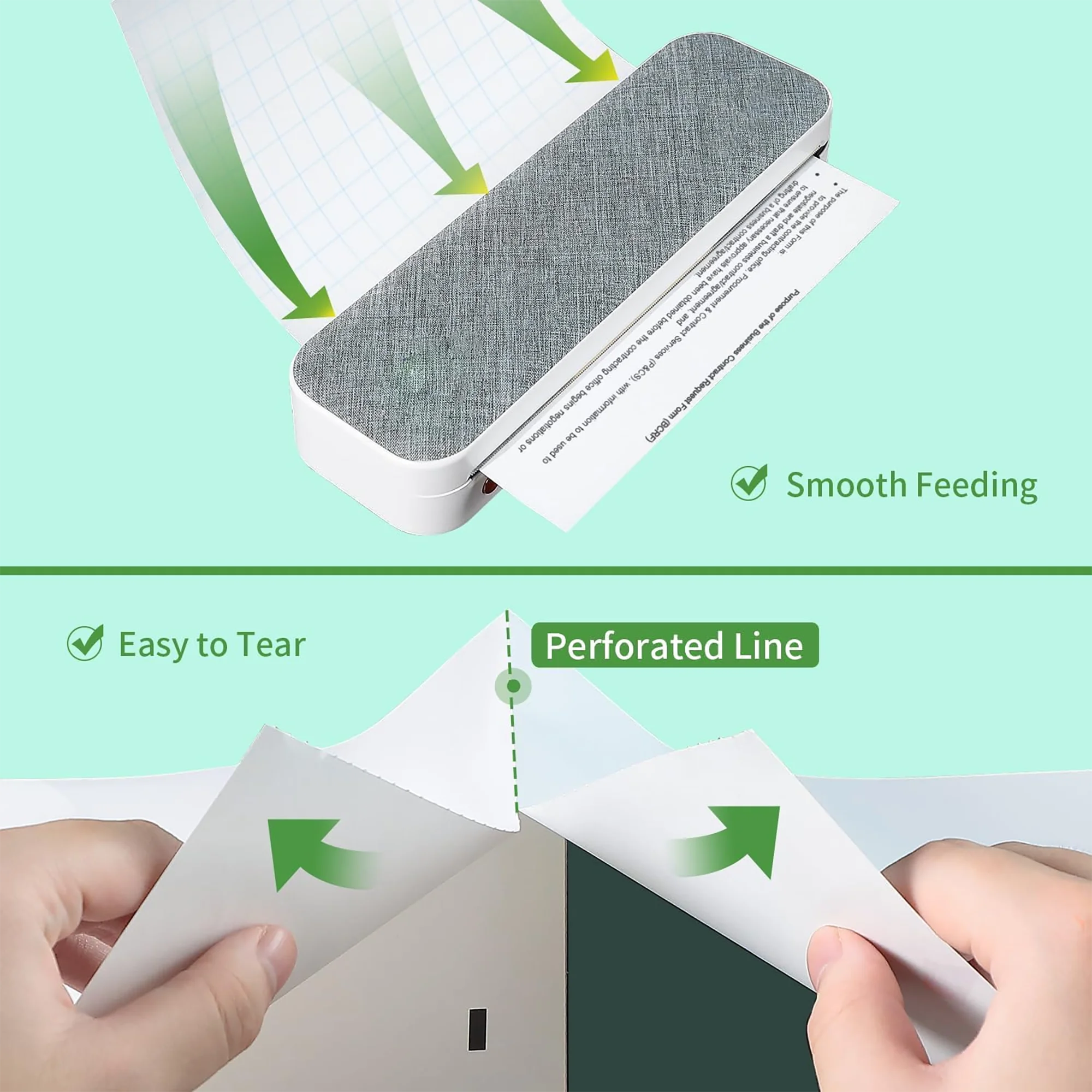 100 Sheets A4 Thermal Paper Printing Paper 210x30mm Suitable For A4 Wireless Bluetooth Thermal Printer Fax Machine Paper
