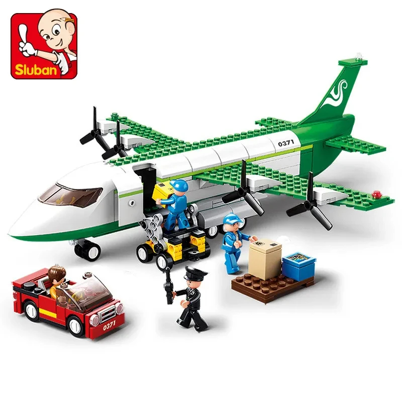 Kreatywne miasto Airbus samolot towarowy samolot klocki samolot ratunkowy model samolotu cegły edukacyjne DIY zabawki dla dzieci chłopcy