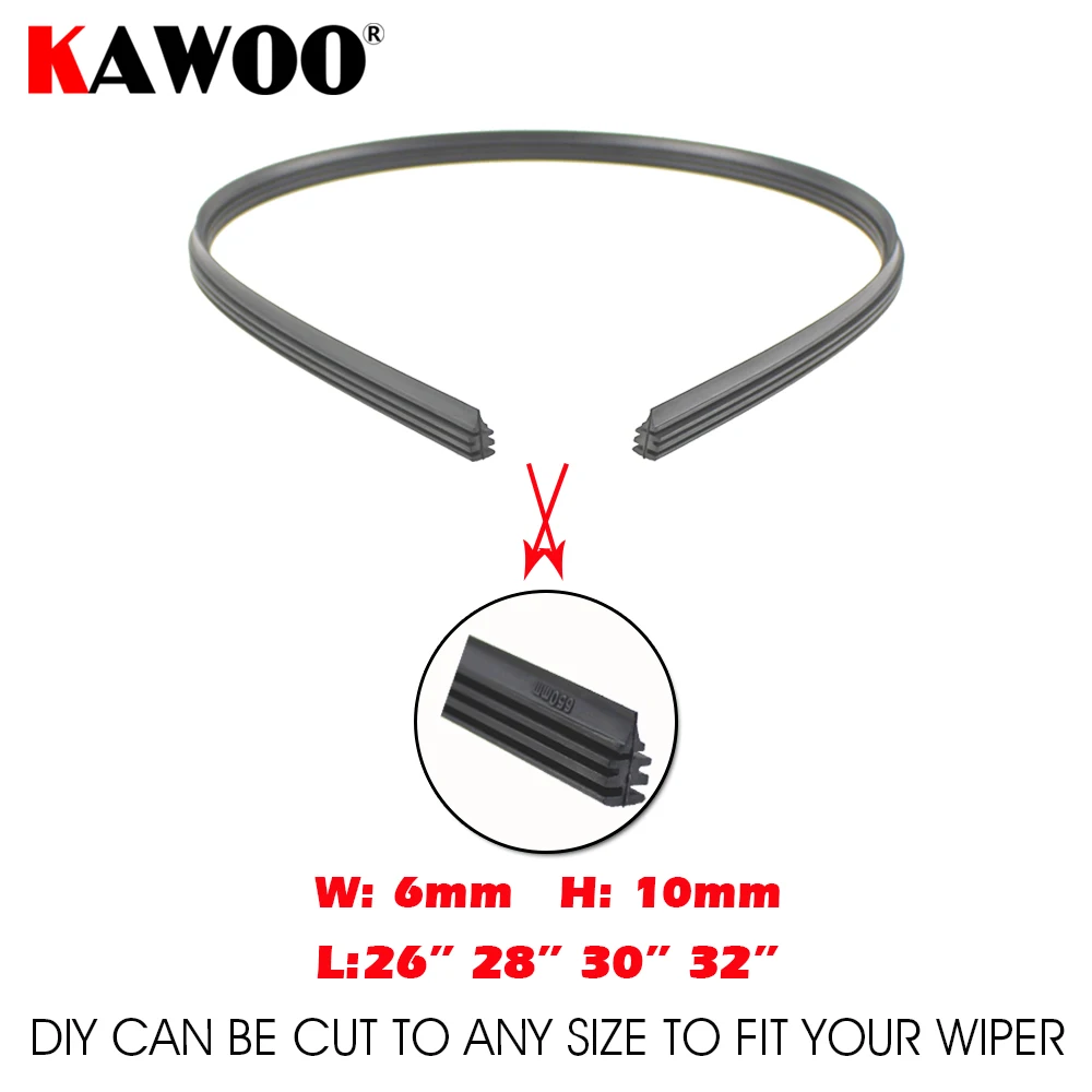 2 個の高品質骨なしフレームレスゴム車のワイパーブレードリフィルストリップフロントガラス 6 ミリメートル 26 "28" 30 "32" フロントガラスカーアクセサリー
