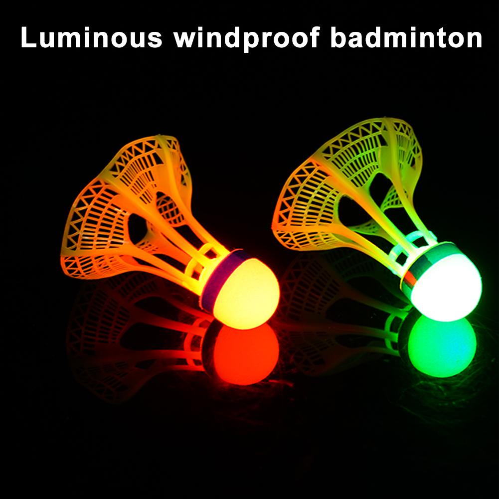 1/2/5 Pack LED Badminton Shuttles - Verlichting Glow In The Dark Badminton Birdies Badminton Praktijk Winddichte Shuttles