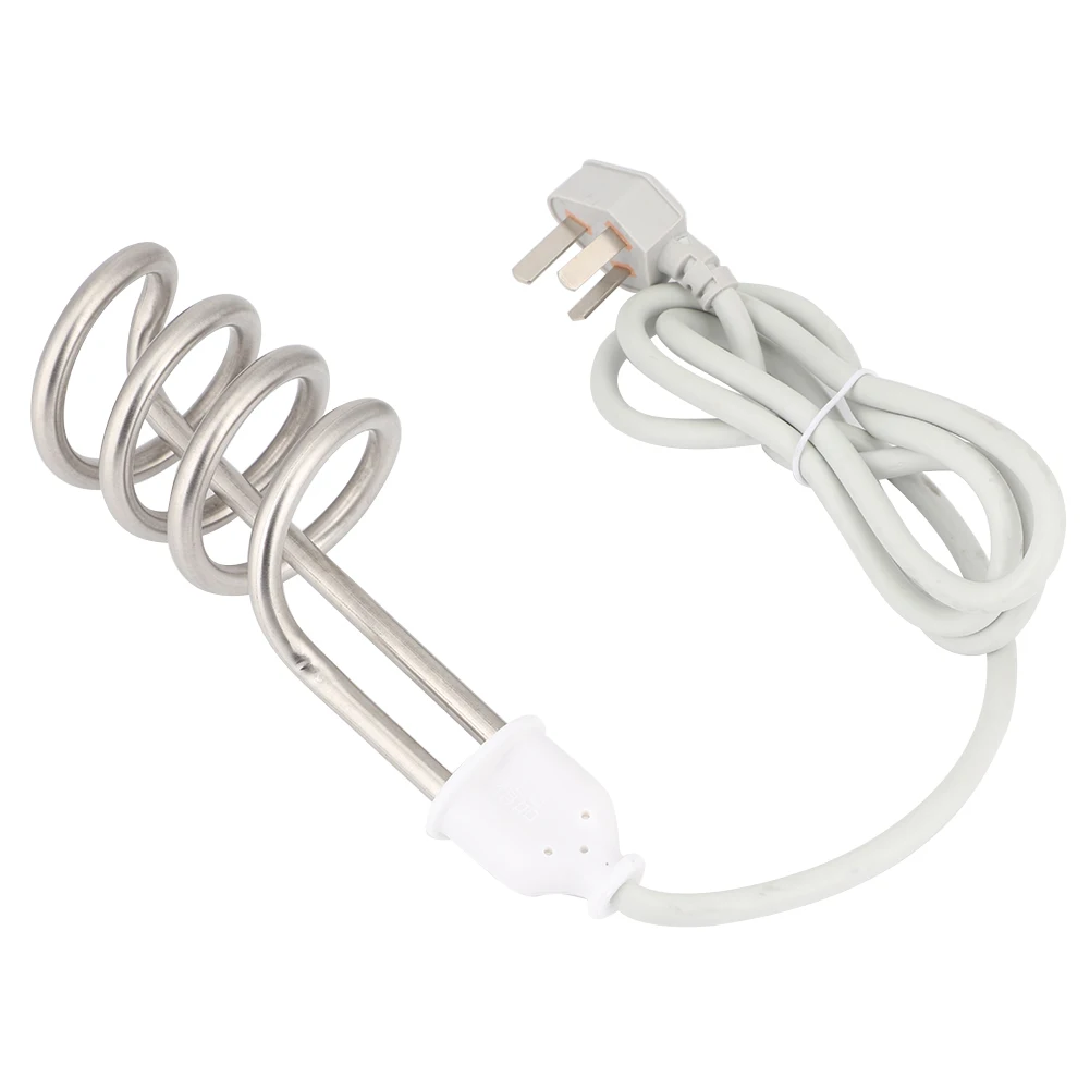 Calentador de inmersión de acero inoxidable de 2500W, caldera sin tanque, varilla para calentar agua, calentador de agua caliente eléctrico para el hogar, enchufe AU de 220V