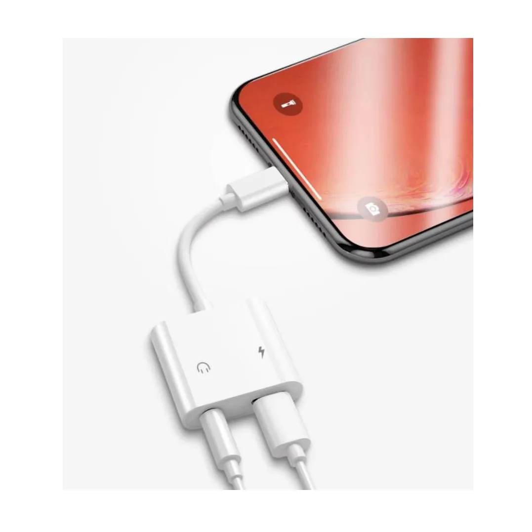 Konverter Lightning | Adaptor cocok untuk audio/pengisian daya ponsel Apple, antarmuka Lightning/3.5mm