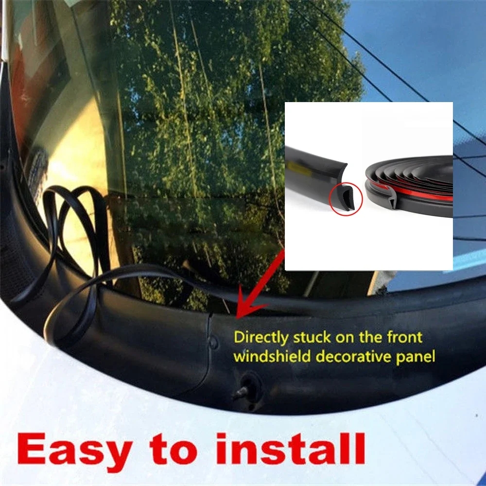 2 M กระจกรถยนต์แผง Moulding ซีลสติกเกอร์กันฝุ่นยางซีลสําหรับ Auto Car Dashboard กระจก