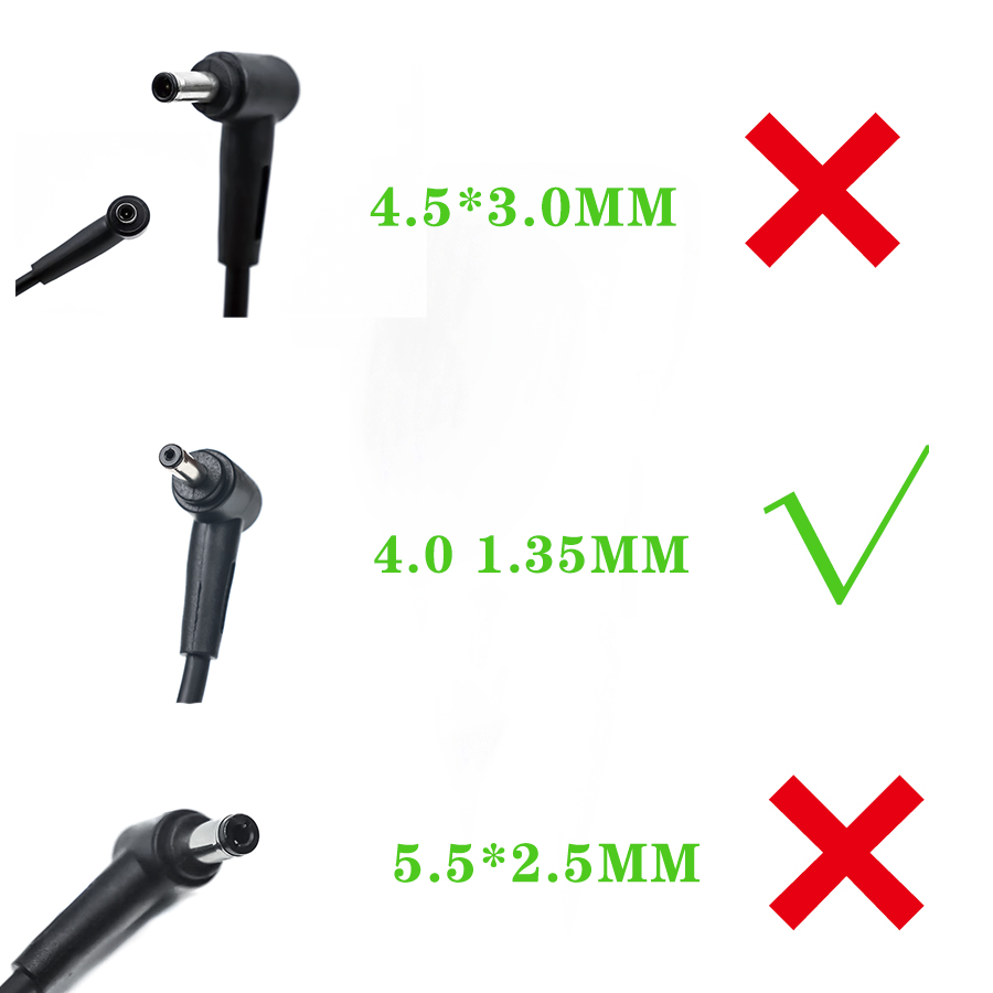 EU 19V 3.42A 65W 4.0*1.35 Power Charger อะแดปเตอร์สำหรับแล็ปท็อปสำหรับ Asus Zenbook UX32VD UX305CA Ux31a X201e ux305f S200e ADP-65DW