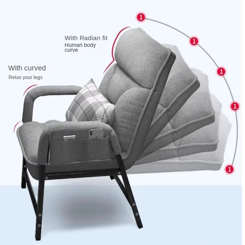 Warming 2025 New Lazy Sofa Chair Single-person Leisure Office Nap Folding Lounge Chair Dormitory Game Backrest Computer Chair