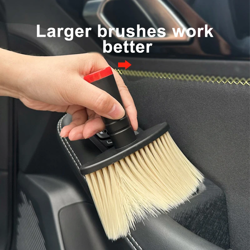SEAMETAL แปรงทําความสะอาดภายในรถยนต์ขนแปรงนุ่มแปรงกําจัดฝุ่น Auto Air Outlet Gap Duster สําหรับรายละเอียดรถเครื่องมือทําความสะอาด