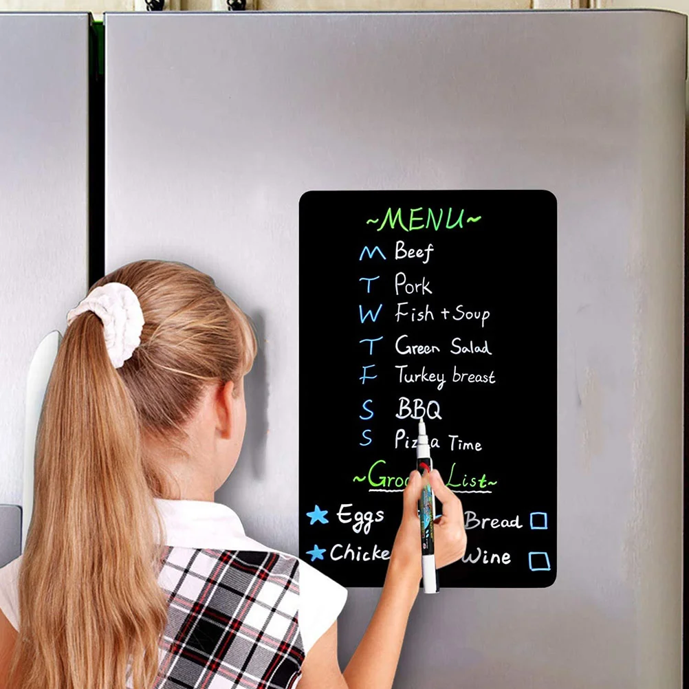 Reusable Dry Erase Blackboard Stickers Fridge Memo Board Home Supplies Presentation Accessories Office Tools Note Pads