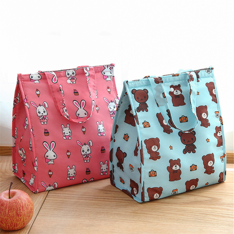 Waterproof Foldable Handheld Lunch Thermal Bag Aluminum Foil Insulation Large Capacity Storage Lunchbox Bento Bag