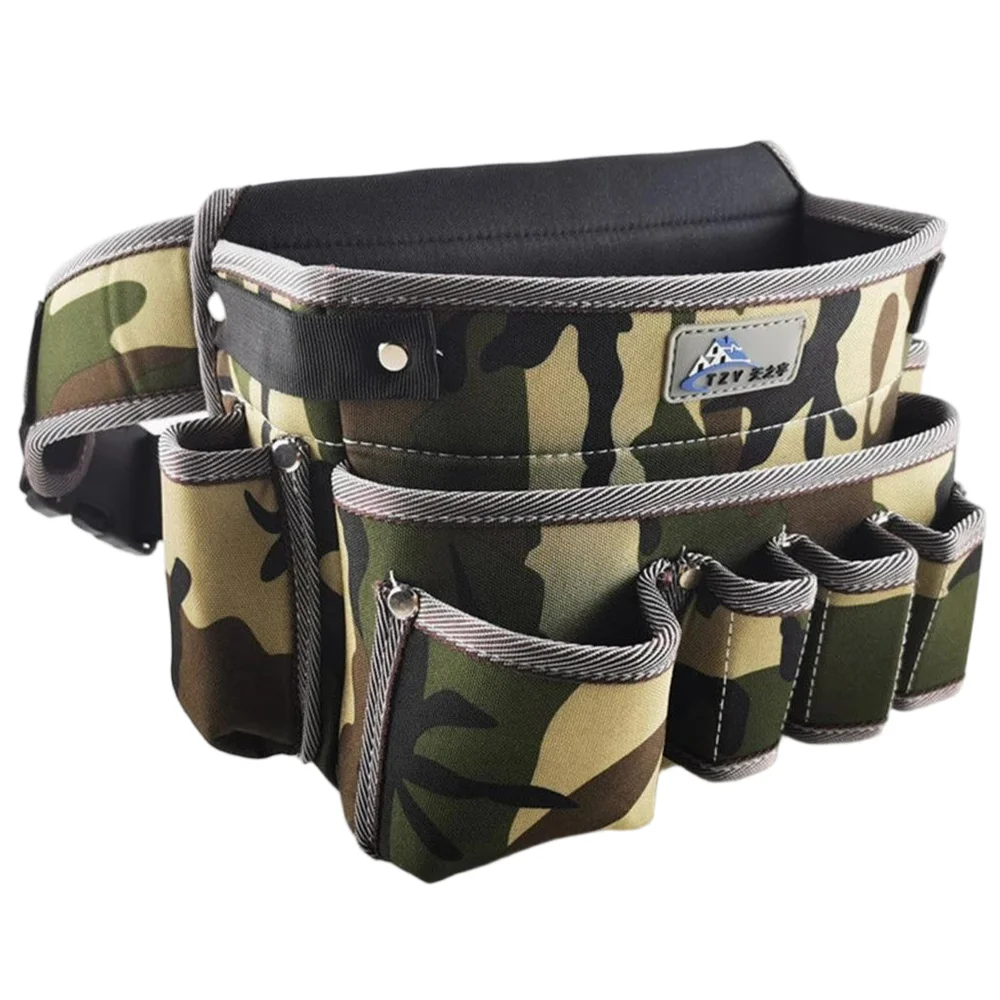 Multifunctional Oxford Cloth Waist Bag Hardware Tool Bag for Woodworking, Electricians, Maintenance, Decoration
