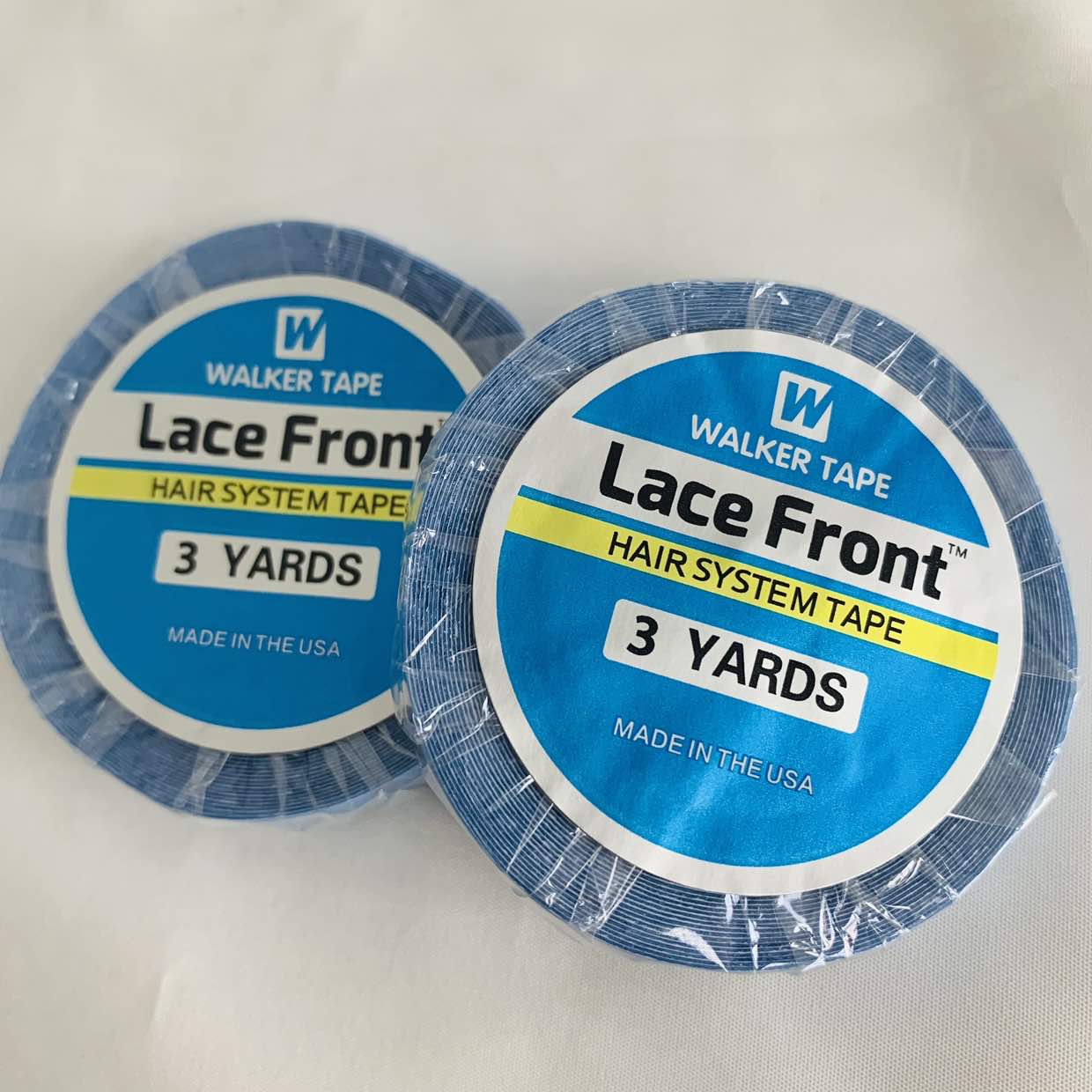 1/2/3 ロール 0.8 センチメートル * 3 ヤードスーパーヘアブルーテープ両面粘着テープヘアエクステンション/レースウィッグ/かつら