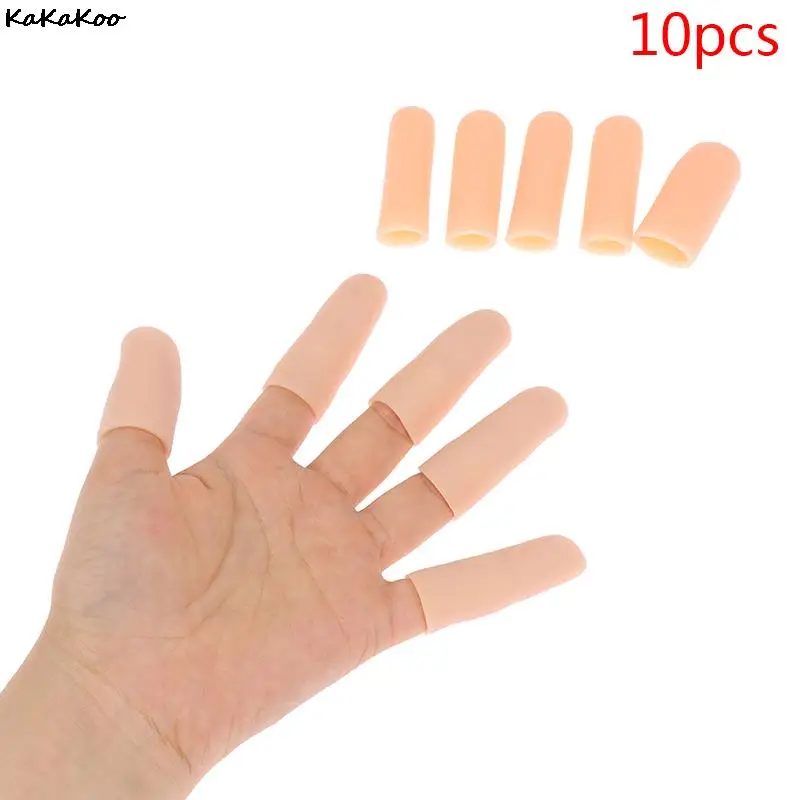 Tubos de Gel de silicona para el cuidado de los pies, 10 piezas, protectores para dedos pequeños, ampolla de maíz, funda para aliviar el dolor, separadores