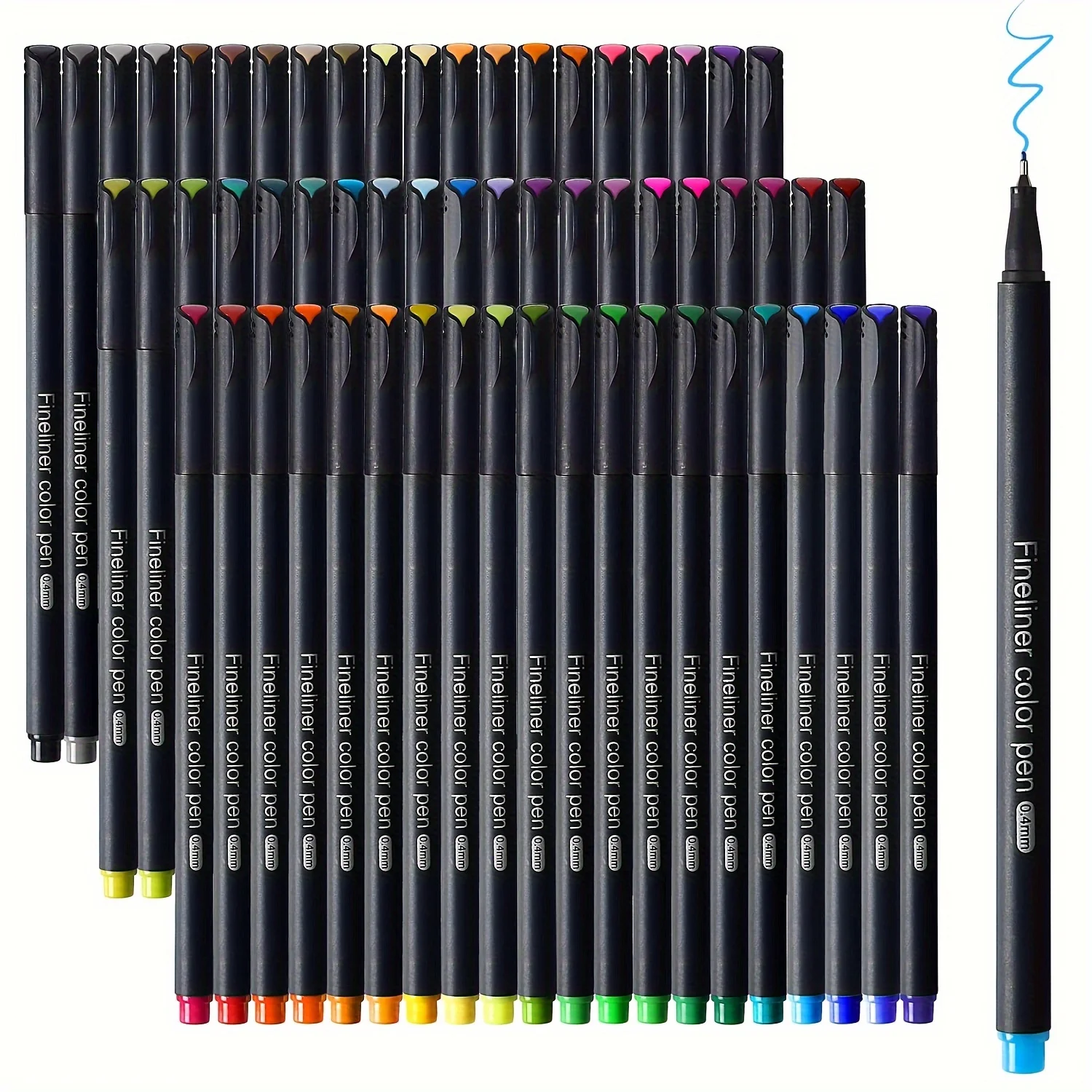 Ensemble de stylos à dessin au trait coloré, 12 à 100 pièces, stylo Fineliner à Micro pointe, dessin, peinture, croquis, marqueur d'art fin, papeterie scolaire et de bureau