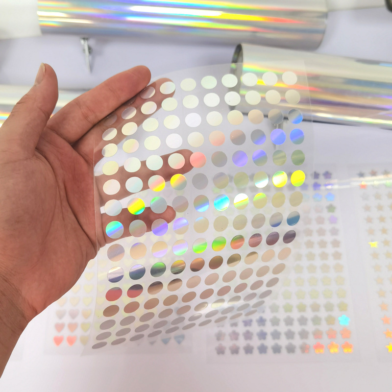 Self Adhesive Laser Engraved Heart Stickers Decorative Paper